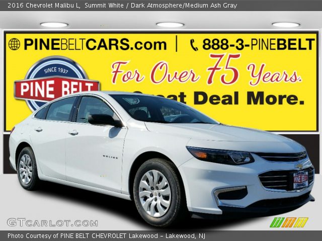 2016 Chevrolet Malibu L in Summit White