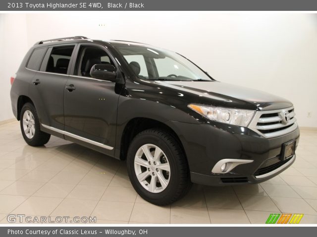 2013 Toyota Highlander SE 4WD in Black