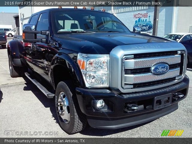 2016 Ford F350 Super Duty Platinum Crew Cab 4x4 DRW in Shadow Black