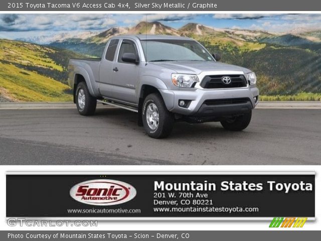 2015 Toyota Tacoma V6 Access Cab 4x4 in Silver Sky Metallic