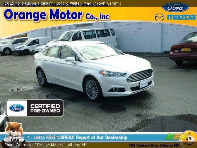 2015 Ford Fusion Titanium in Oxford White