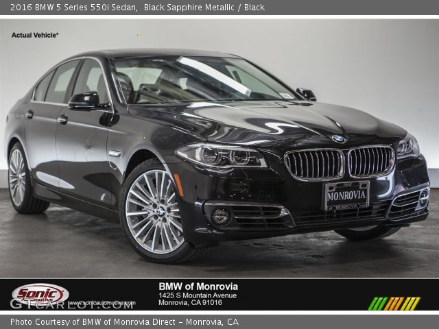 2016 BMW 5 Series 550i Sedan in Black Sapphire Metallic