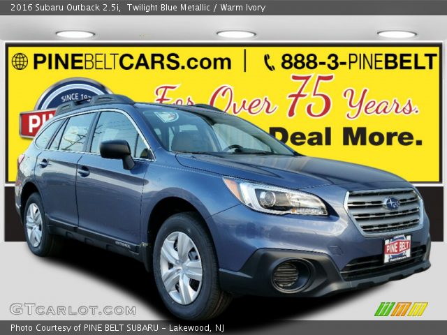 2016 Subaru Outback 2.5i in Twilight Blue Metallic