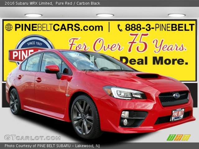 2016 Subaru WRX Limited in Pure Red