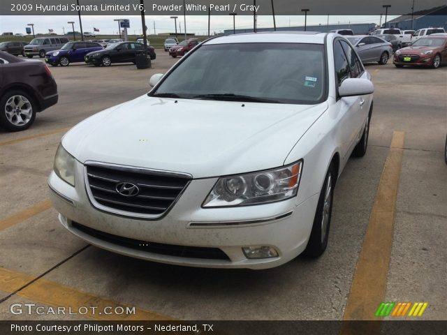 2009 Hyundai Sonata Limited V6 in Powder White Pearl