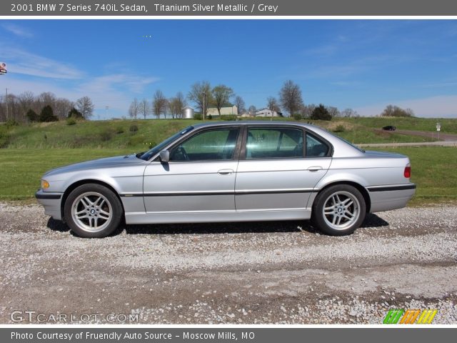 2001 BMW 7 Series 740iL Sedan in Titanium Silver Metallic