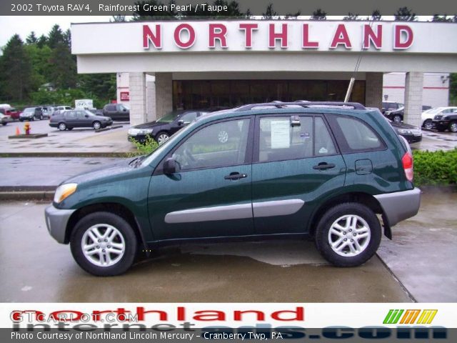 2002 Toyota RAV4  in Rainforest Green Pearl