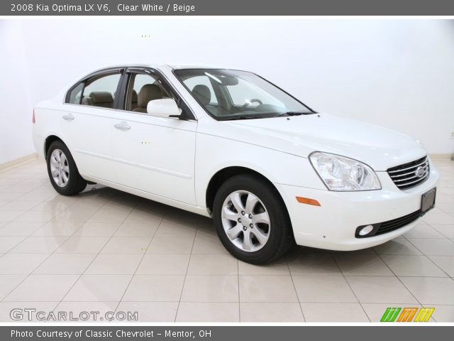 2008 Kia Optima LX V6 in Clear White