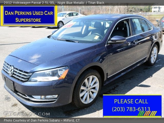 2012 Volkswagen Passat 2.5L SEL in Night Blue Metallic