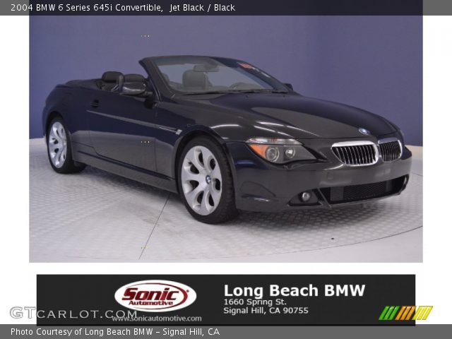 2004 BMW 6 Series 645i Convertible in Jet Black