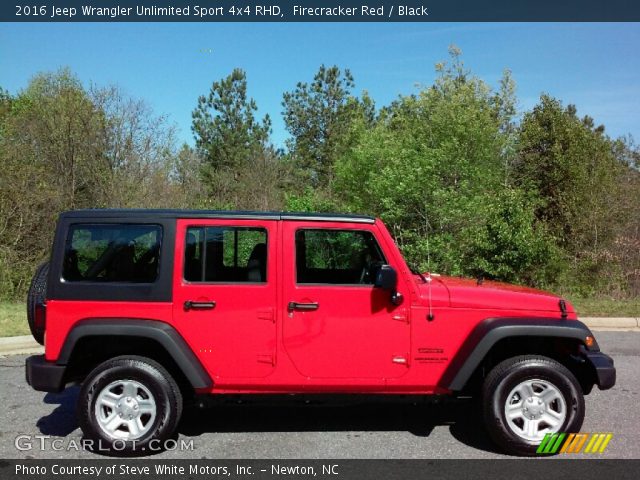 2016 Jeep Wrangler Unlimited Sport 4x4 RHD in Firecracker Red
