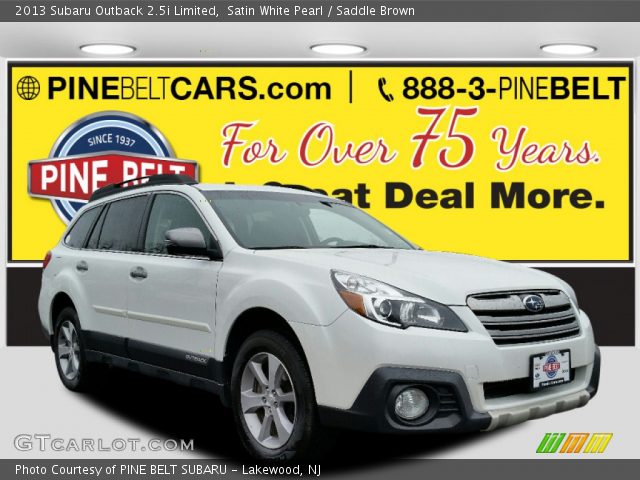 2013 Subaru Outback 2.5i Limited in Satin White Pearl