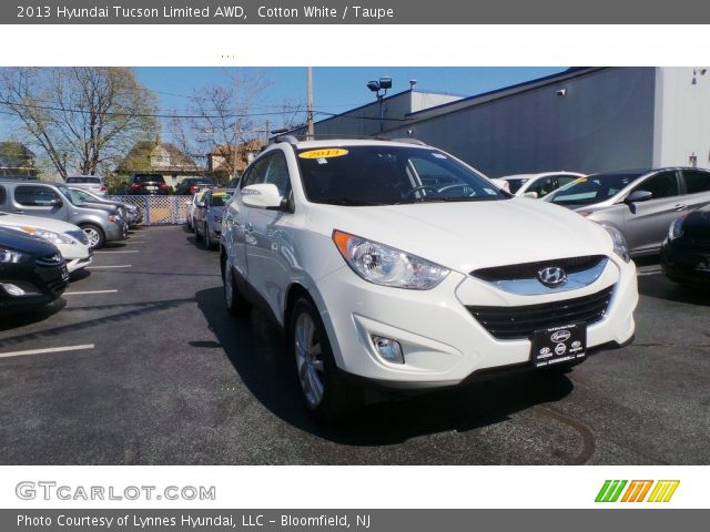 2013 Hyundai Tucson Limited AWD in Cotton White