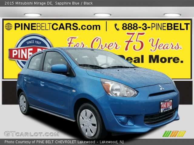 2015 Mitsubishi Mirage DE in Sapphire Blue