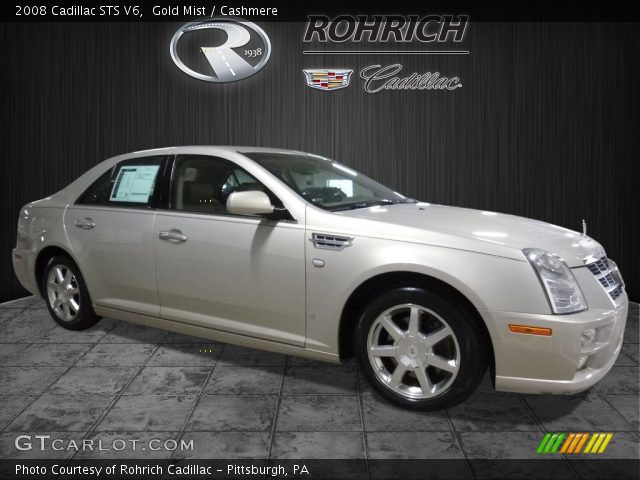 2008 Cadillac STS V6 in Gold Mist