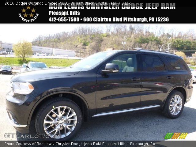 2016 Dodge Durango Limited AWD in Brilliant Black Crystal Pearl