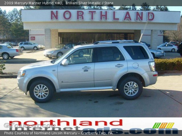 2009 Mercury Mariner Hybrid 4WD in Brilliant Silver Metallic