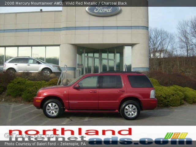 2008 Mercury Mountaineer AWD in Vivid Red Metallic