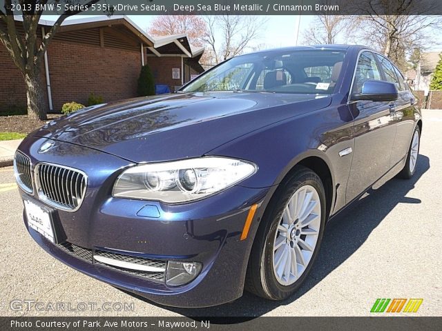 2013 BMW 5 Series 535i xDrive Sedan in Deep Sea Blue Metallic