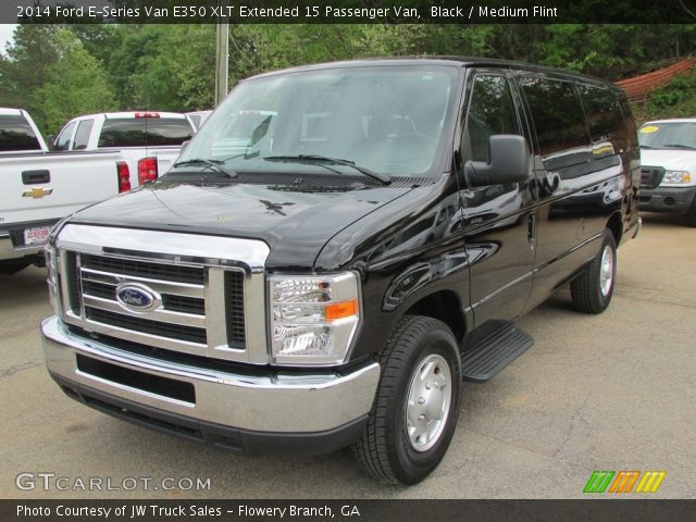 2014 Ford E-Series Van E350 XLT Extended 15 Passenger Van in Black