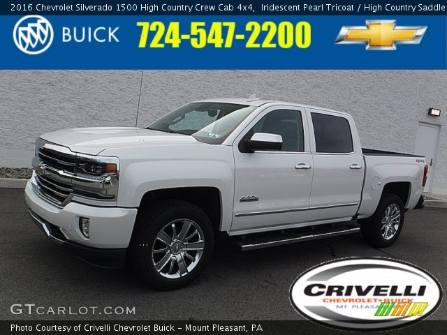 2016 Chevrolet Silverado 1500 High Country Crew Cab 4x4 in Iridescent Pearl Tricoat