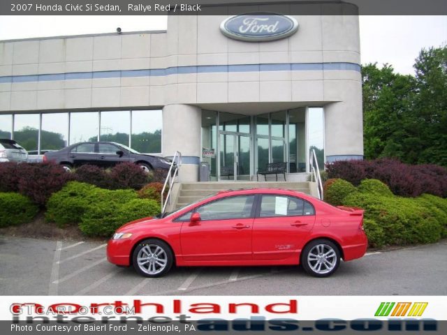 2007 Honda Civic Si Sedan in Rallye Red