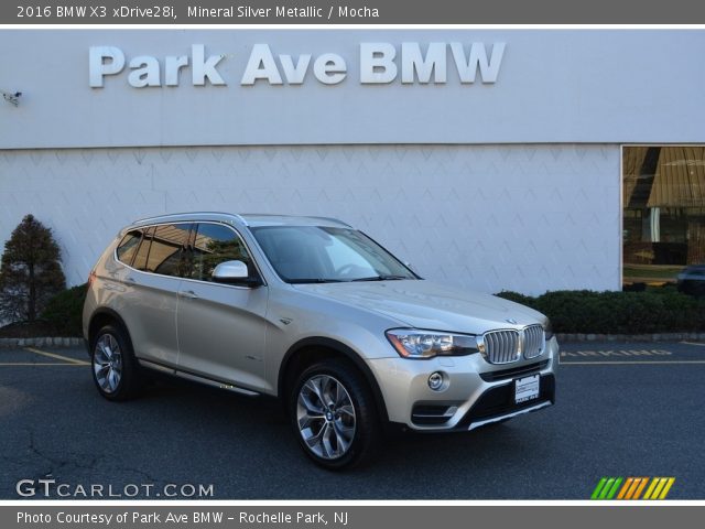 2016 BMW X3 xDrive28i in Mineral Silver Metallic