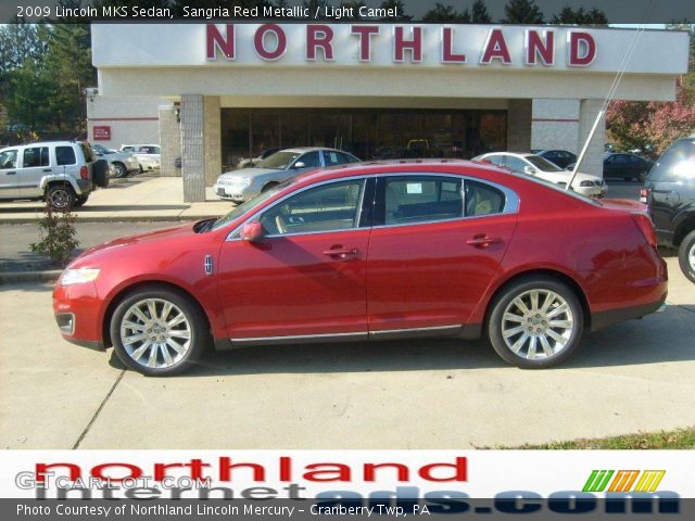 2009 Lincoln MKS Sedan in Sangria Red Metallic