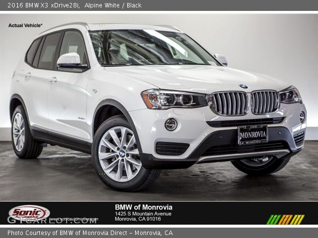 2016 BMW X3 xDrive28i in Alpine White