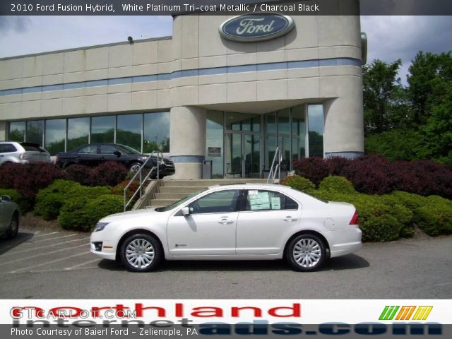 2010 Ford Fusion Hybrid in White Platinum Tri-coat Metallic