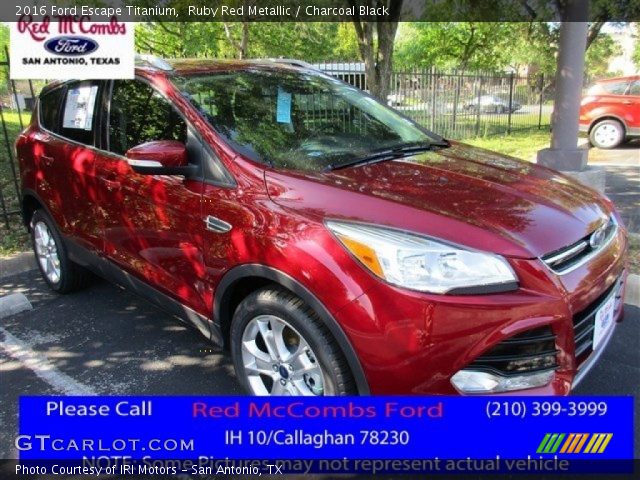 2016 Ford Escape Titanium in Ruby Red Metallic