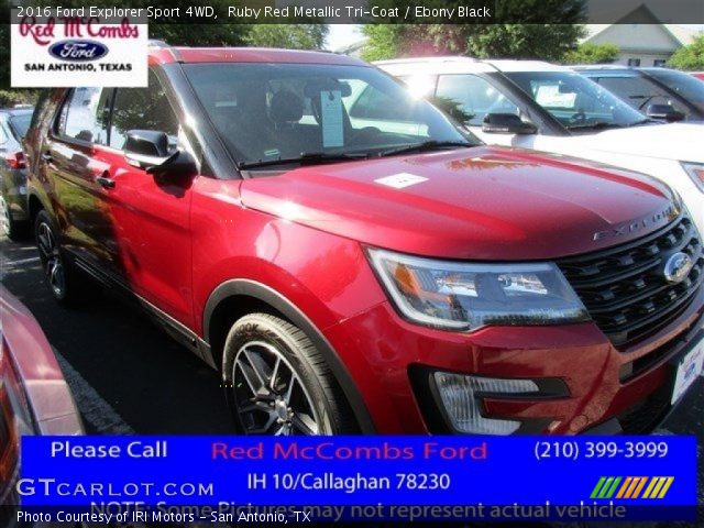 2016 Ford Explorer Sport 4WD in Ruby Red Metallic Tri-Coat
