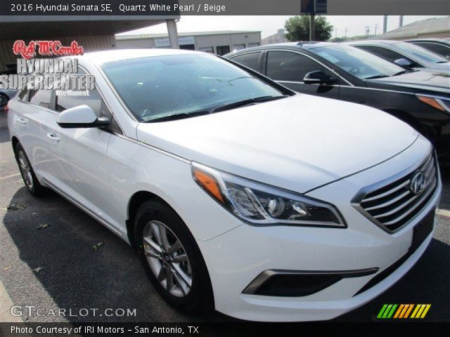 2016 Hyundai Sonata SE in Quartz White Pearl