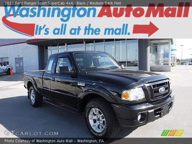 2011 Ford Ranger Sport SuperCab 4x4 in Black