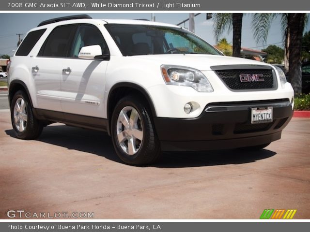 2008 GMC Acadia SLT AWD in White Diamond Tricoat