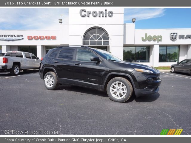 2016 Jeep Cherokee Sport in Brilliant Black Crystal Pearl