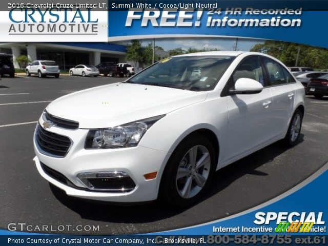 2016 Chevrolet Cruze Limited LT in Summit White
