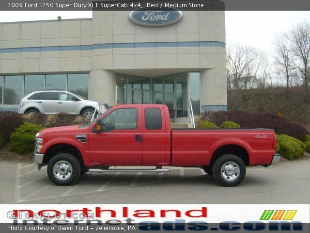 2009 Ford F250 Super Duty XLT SuperCab 4x4 in Red