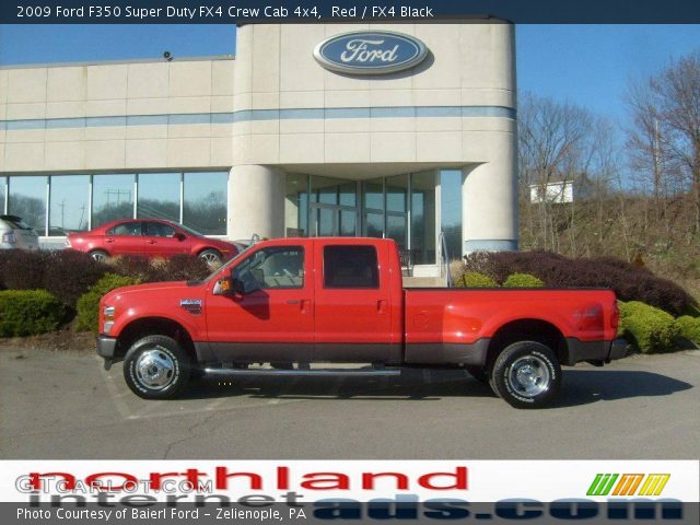 2009 Ford F350 Super Duty FX4 Crew Cab 4x4 in Red