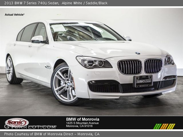 2013 BMW 7 Series 740Li Sedan in Alpine White