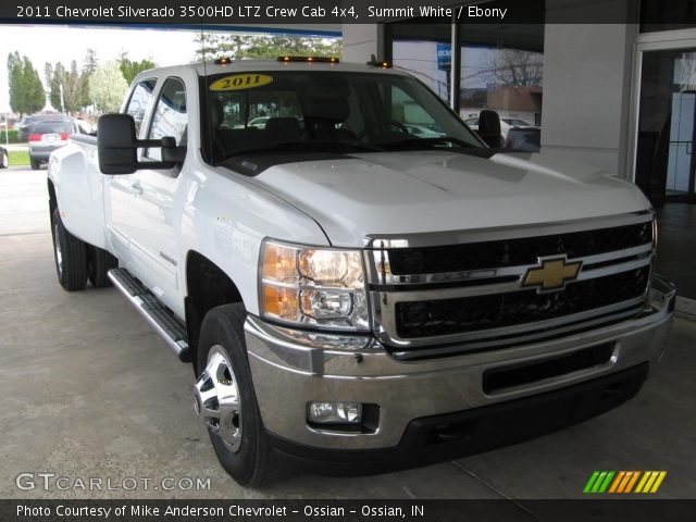 2011 Chevrolet Silverado 3500HD LTZ Crew Cab 4x4 in Summit White