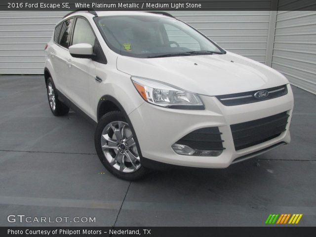 2016 Ford Escape SE in White Platinum Metallic