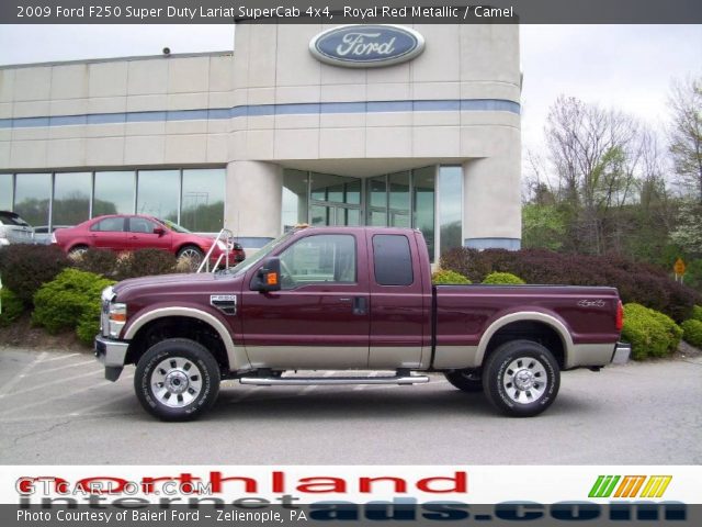 2009 Ford F250 Super Duty Lariat SuperCab 4x4 in Royal Red Metallic