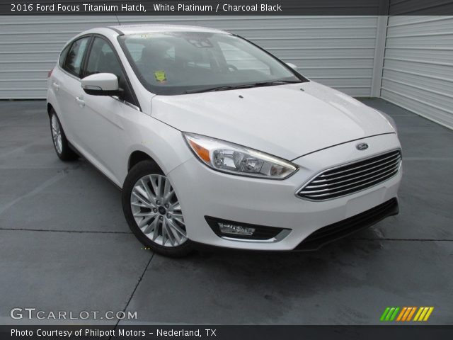 2016 Ford Focus Titanium Hatch in White Platinum