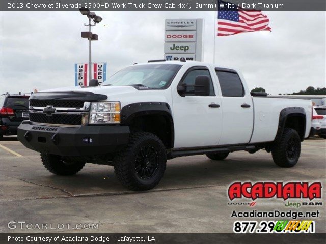 2013 Chevrolet Silverado 2500HD Work Truck Crew Cab 4x4 in Summit White