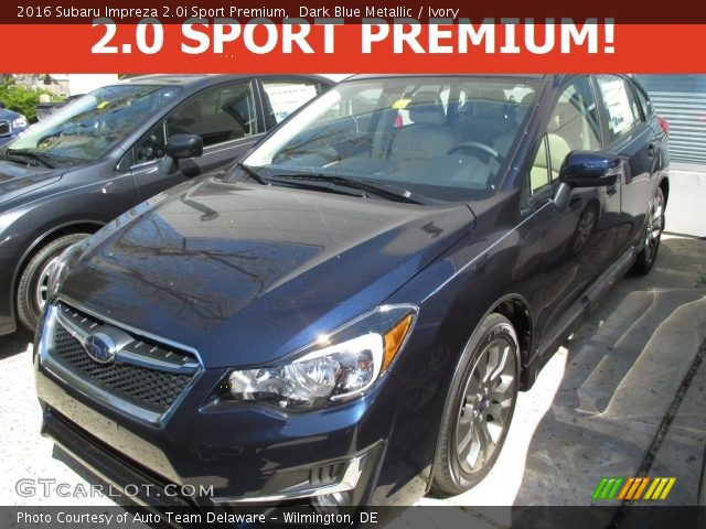 2016 Subaru Impreza 2.0i Sport Premium in Dark Blue Metallic