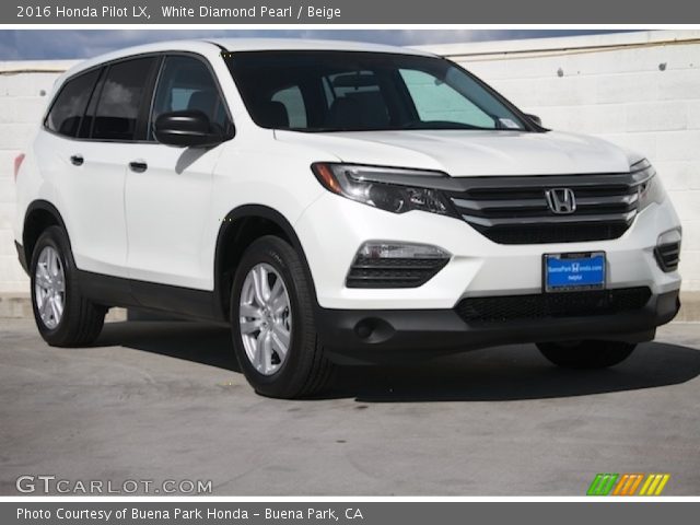 2016 Honda Pilot LX in White Diamond Pearl