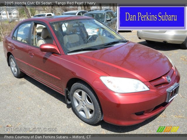 2005 Honda Civic EX Sedan in Tango Red Pearl