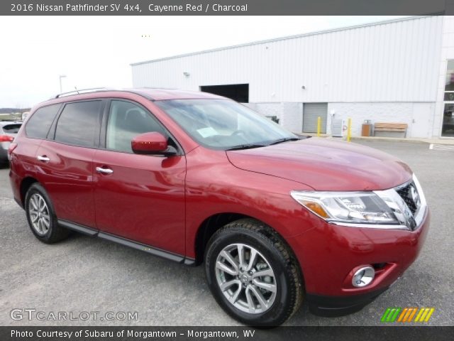 2016 Nissan Pathfinder SV 4x4 in Cayenne Red