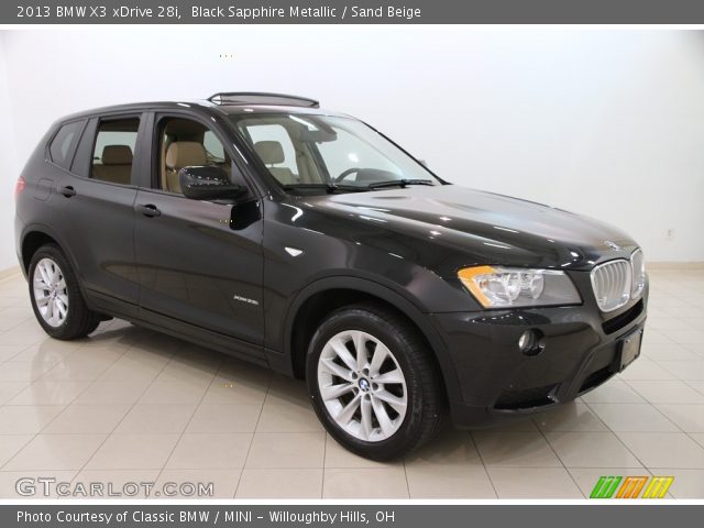 2013 BMW X3 xDrive 28i in Black Sapphire Metallic